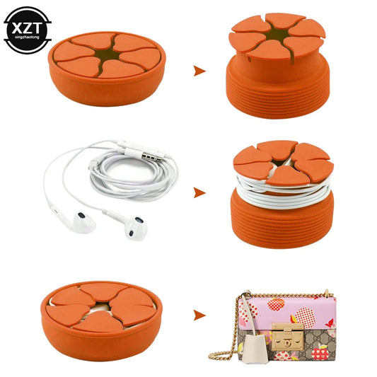 Mini Silikon Kabel Organizer für Ohrhörer - Digital Kabel - Tragbar - Bunt