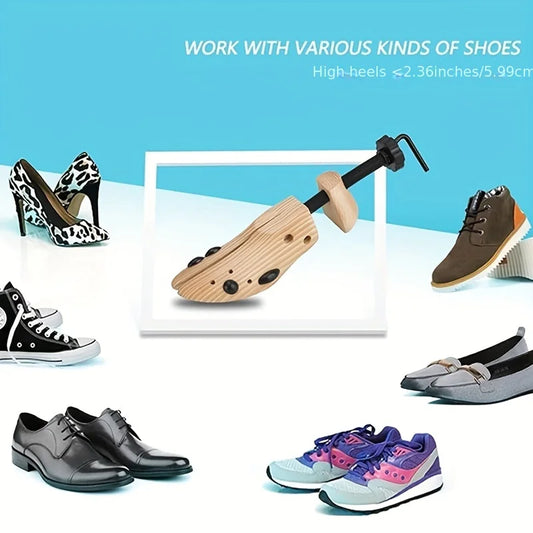 Holz Schuhspanner für Damen und Herren für breite Füße und Ballenzehen