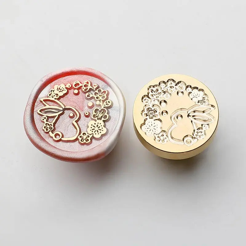 Sternenhimmel Lotus Rosenmuster Wachssiegel Stempel, Retro Stil