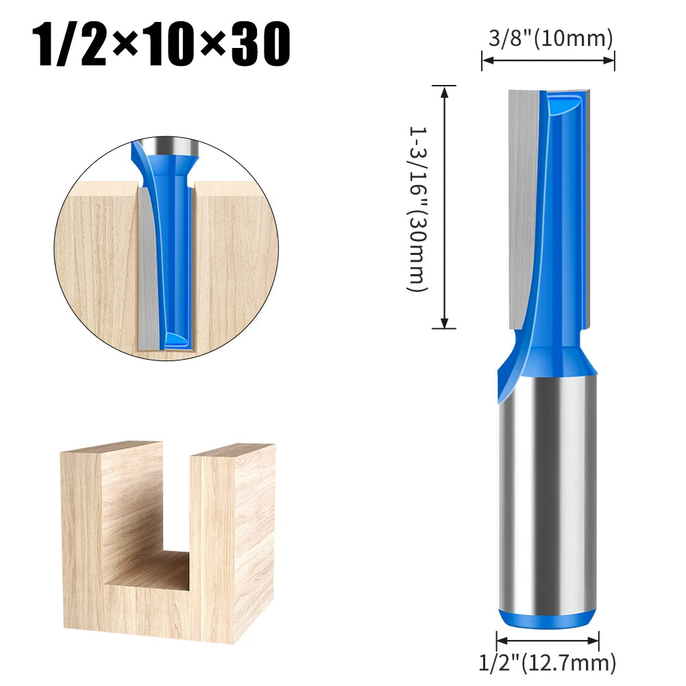 12mm Schaft Verlängert Bodenfräsen Router Bit Fräser Holzwerkzeug