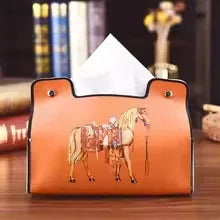 Leder Tissue Box Retro Stil Wasserdicht für Auto Wohnzimmer Bad