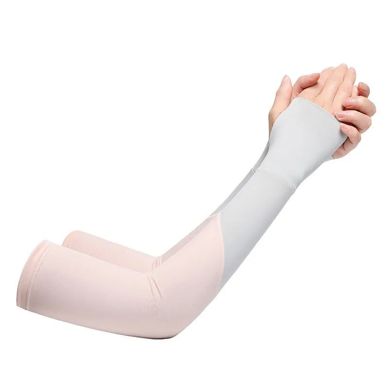 Sommer Armstulpen Damen UV-Sonnenschutz Sport Radfahren Wandern
