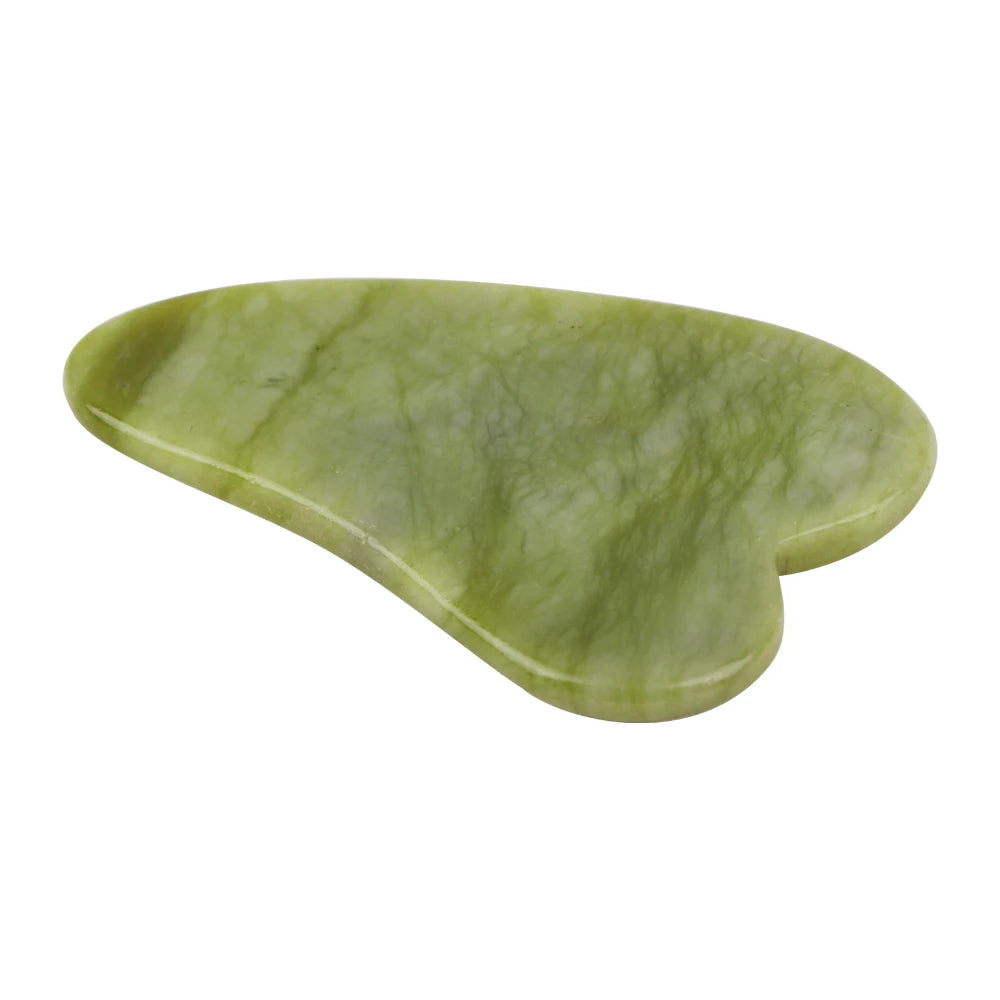 Natürlicher Rosen-Jade-Roller mit Gua Sha Massagegerät aus Kristall
