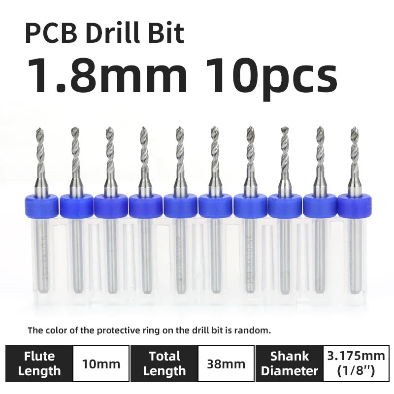 Präzisions Mikrobohrer Set Wolframkarbid für PCB Holz CNC 0.1-3.175mm