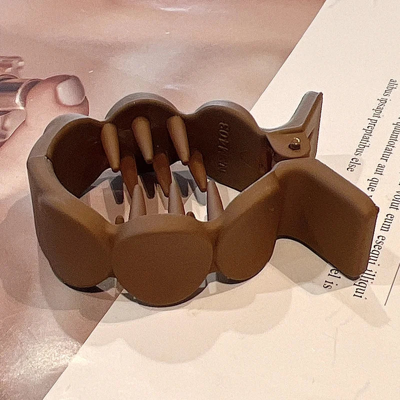 Frosted Mini Krabben Haarclip – Sicherer Halt - stylisher Y2K Look für Frauen