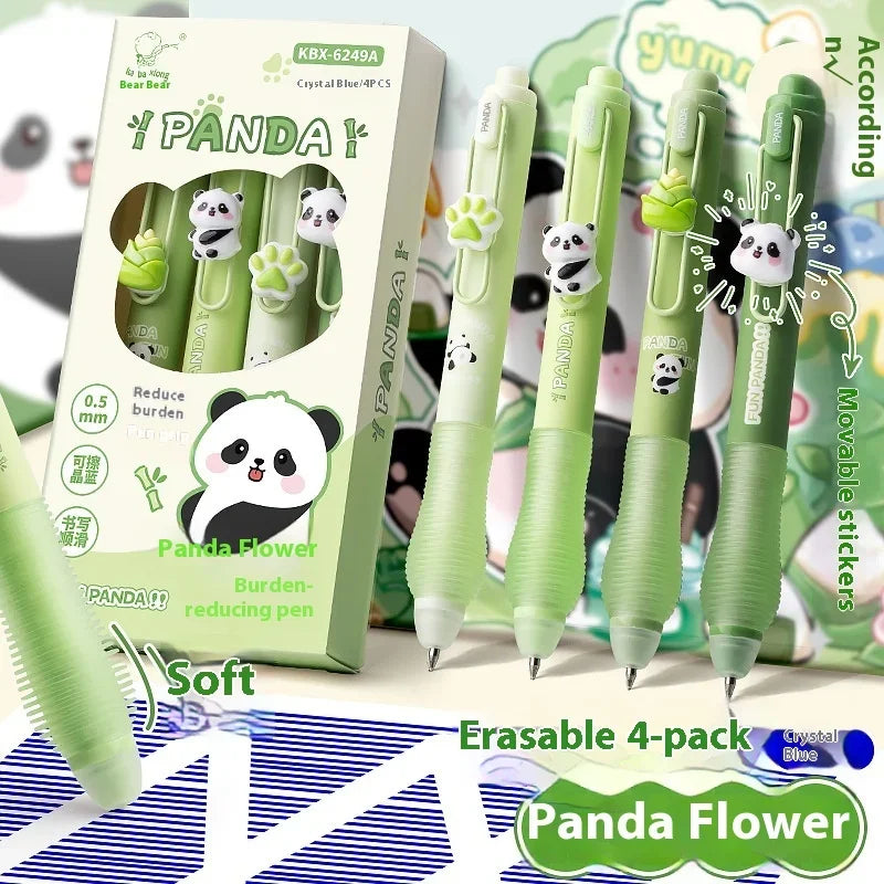 4-teiliges löschbares Gel-Stift Set 0,5mm für Schule und Büro