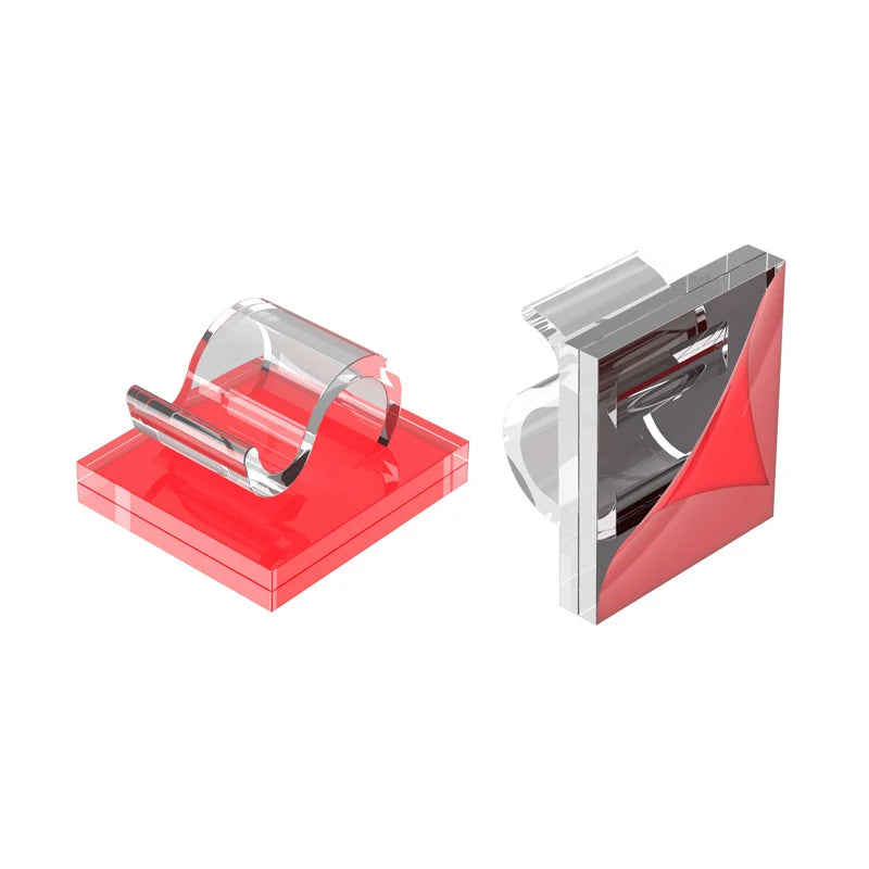 Selbstklebende Kabelklemmen Kunststoff für Kabelmanagement Zuhause Büro Auto