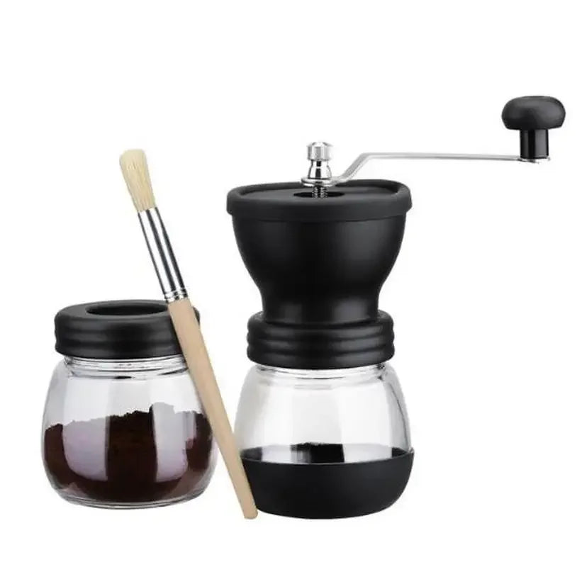 Tragbare manuelle Kaffeemühle mit verstellbarer Keramikmahlfunktion
