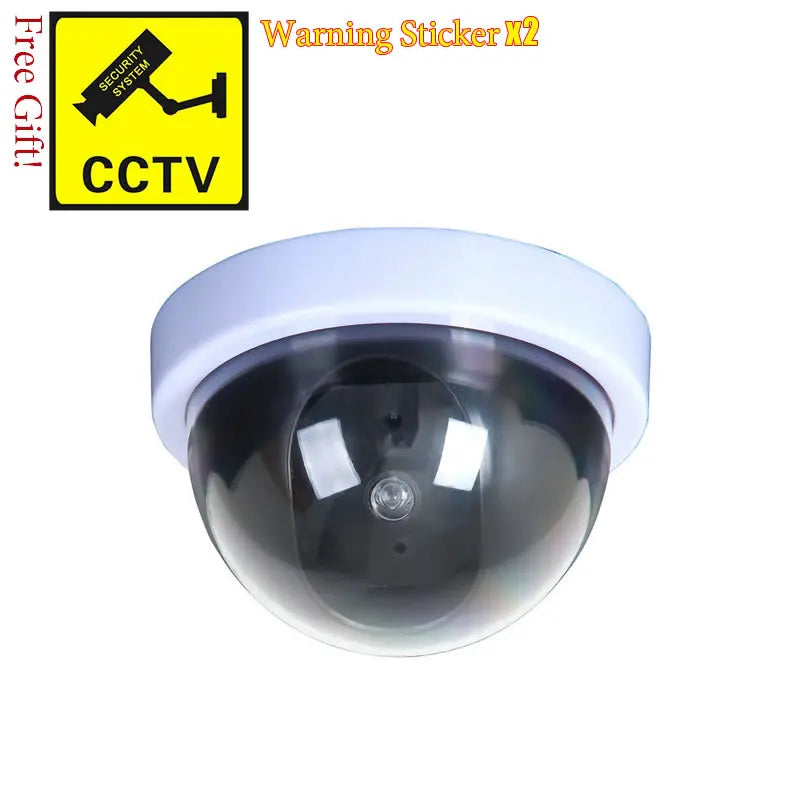 Realistische schwarze Dummy CCTV-Kamera mit blinkender LED – Abschreckung pur