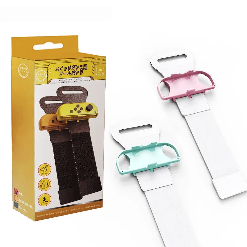 Verstellbares Nylon-Plastik Tanzarmband für Nintendo Switch Joy-Con