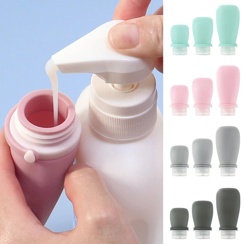 Auslaufsichere Silikon-Reiseflasche 30-90ml – flexibel, nachfüllbar - kompakt