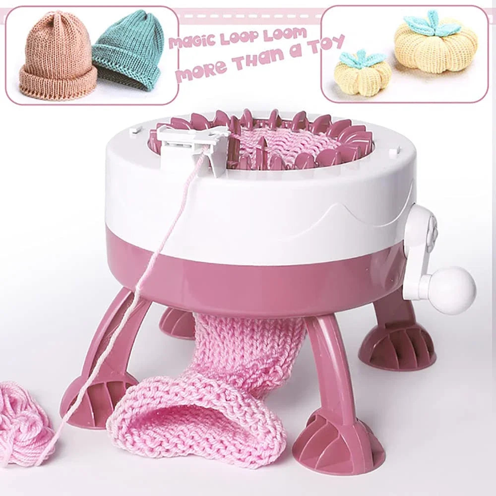Schnell - Einfach Stricken: Automatische 22-Nadel Strickmaschine mit Zubehör