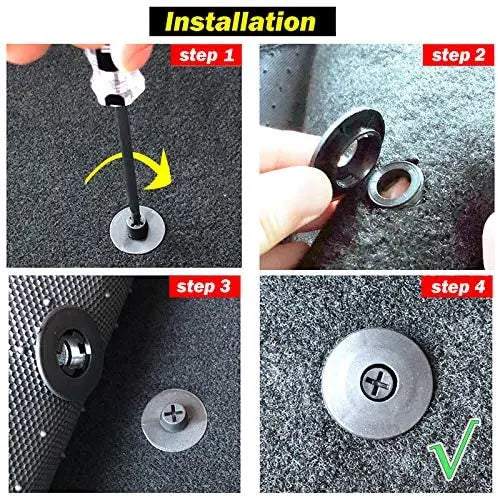 10x Universal Auto Fußmatten Clips Halter Anti-Rutsch Teppich Befestigung