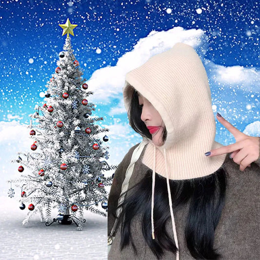 Warme Unisex Sturmhaube mit Schal und Kapuze für den Winter