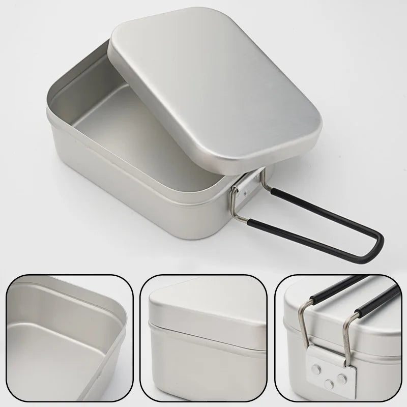 Tragbarer isolierter Aluminium-Lebensmittelbehälter für Outdoor