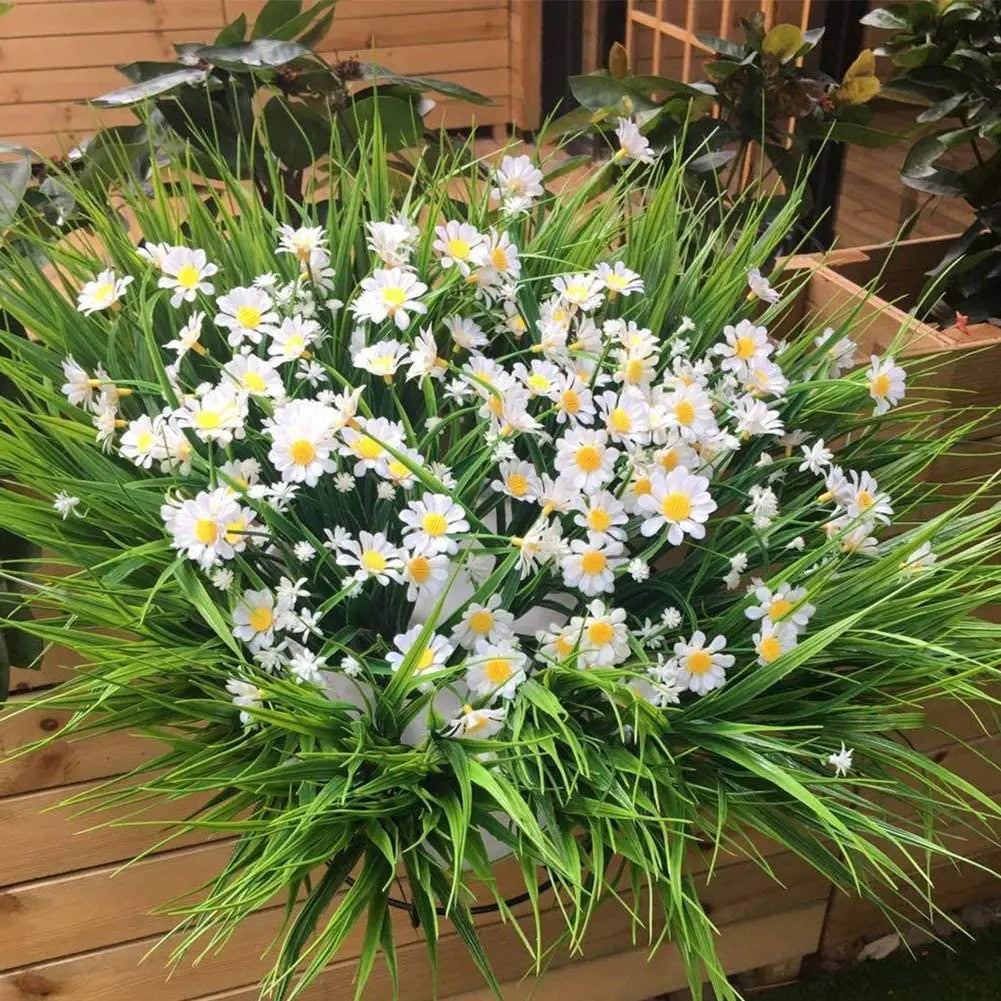 UV-beständige künstliche Gänseblümchen für Innen- und Außendekoration