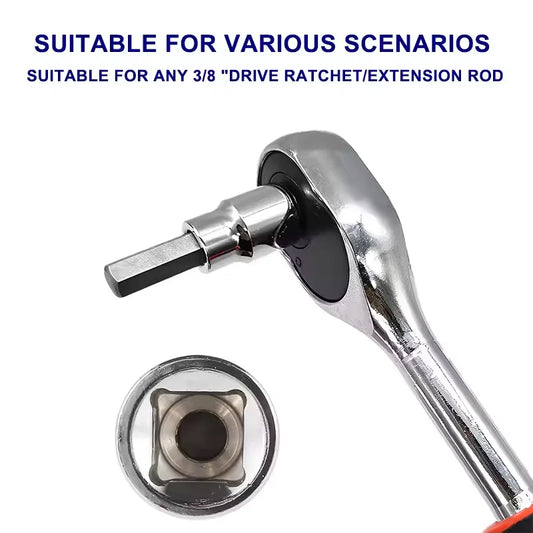 3/8 Zoll Sechskant Bit Steckschlüsselsatz Robust Metrisch Langlebig