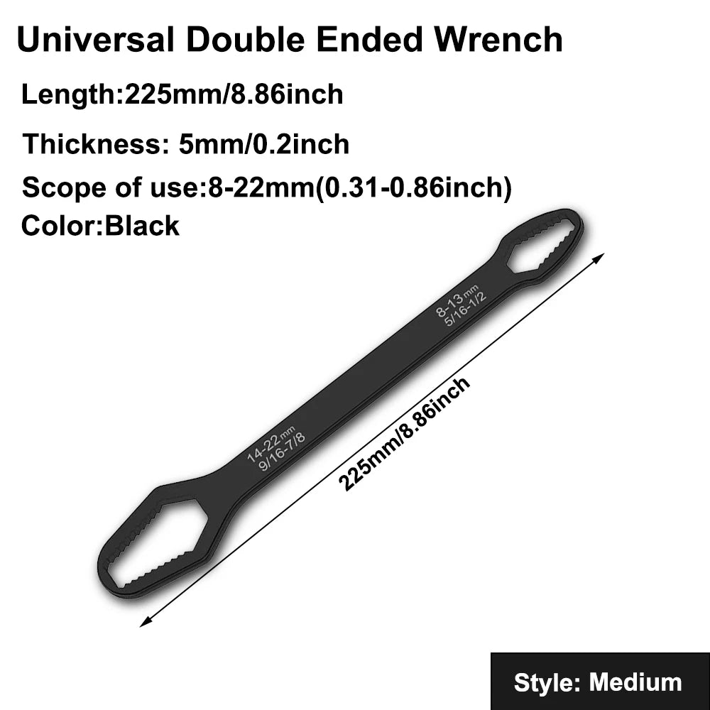 Multifunktionaler Doppelmaulschlüssel mit selbstspannender Funktion