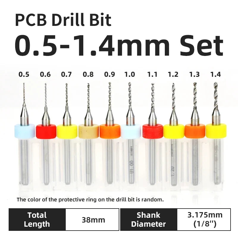 Präzisions Mikrobohrer Set Wolframkarbid für PCB Holz CNC 0.1-3.175mm