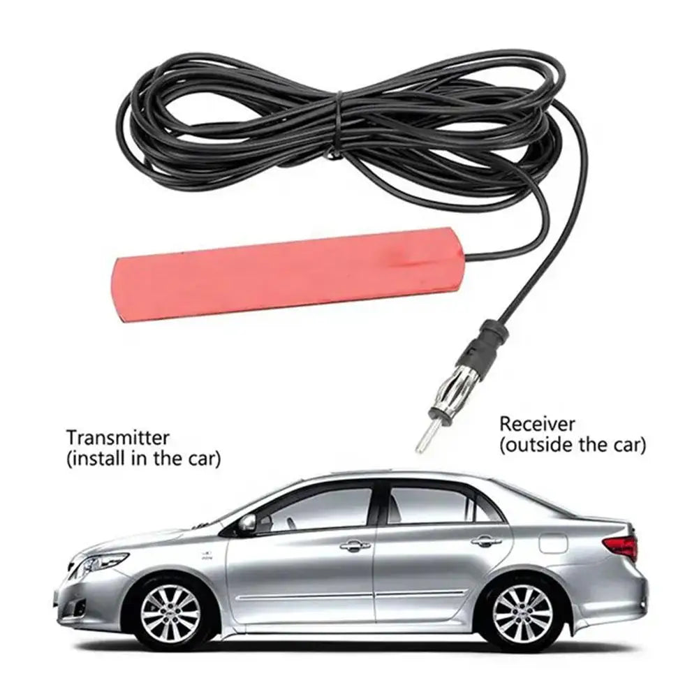 Verstärkte Auto-FM/AM Antenne 2m Komplett mit Signalverstärker 700-2700 MHz