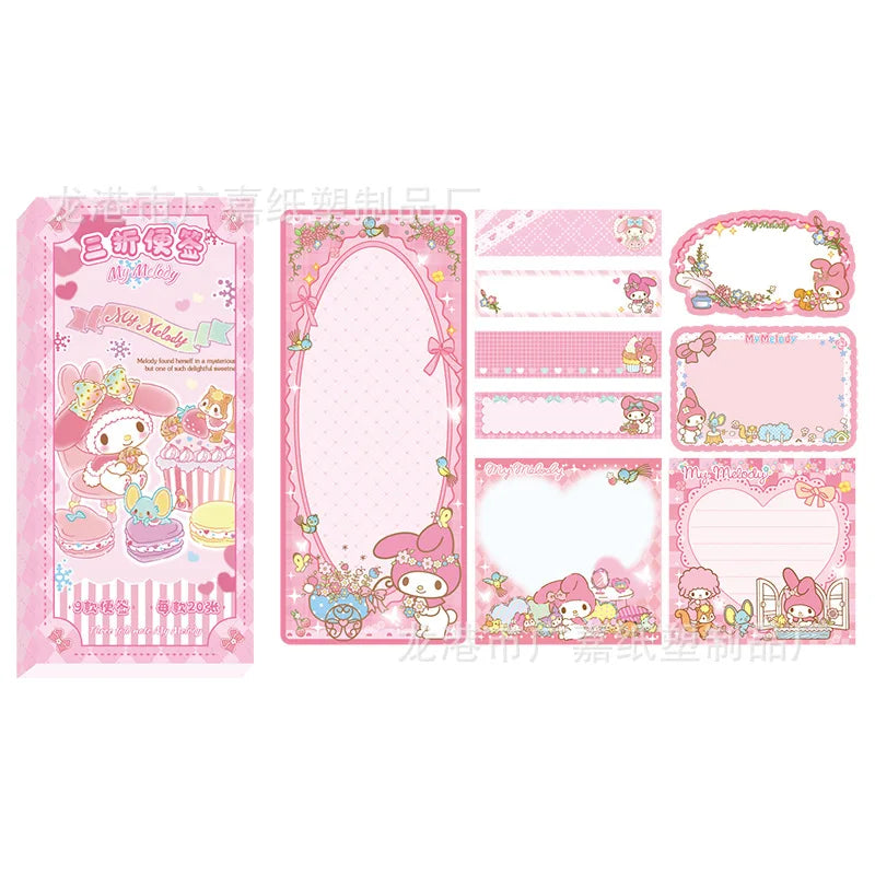 Selbstklebende Kawaii Cartoon Haftnotiz 15x7 cm für Schule - Büro
