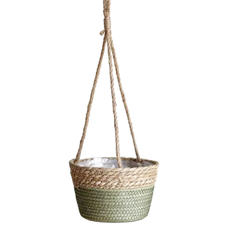 Makramee Hängekorb aus Jute – Stilvoller Pflanzhalter Indoor Outdoor