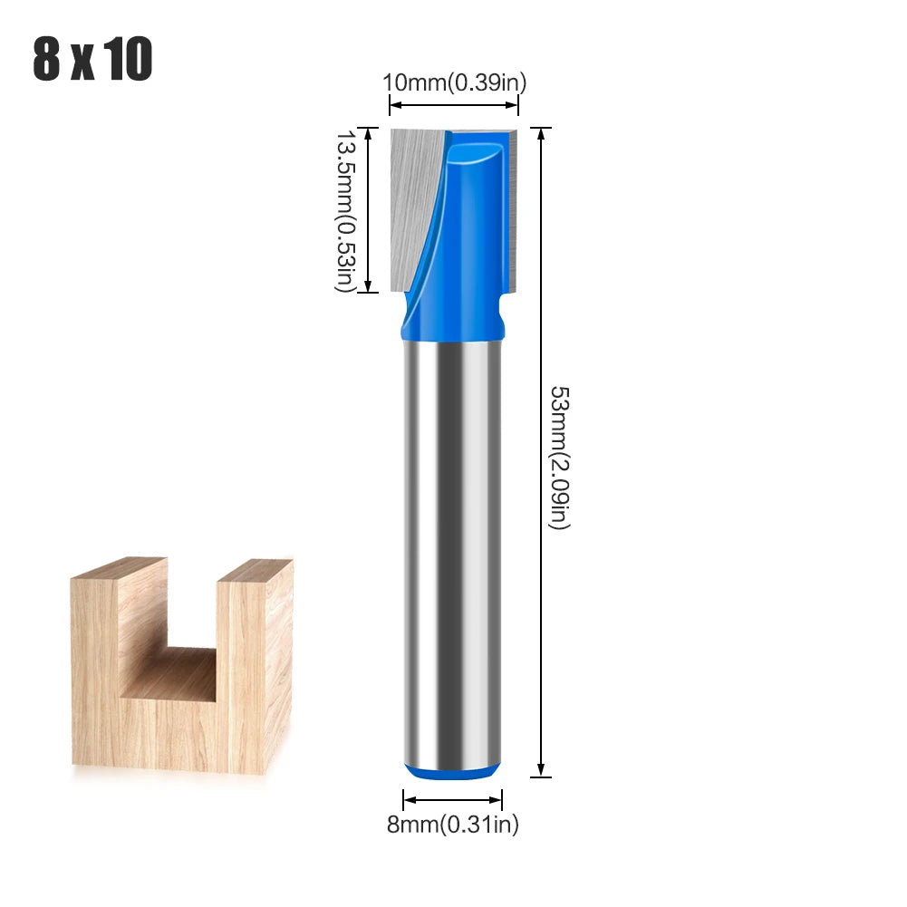Präzises Holzfräser-Set mit 17 Schlitzschneider-Bits in 8mm Schaft
