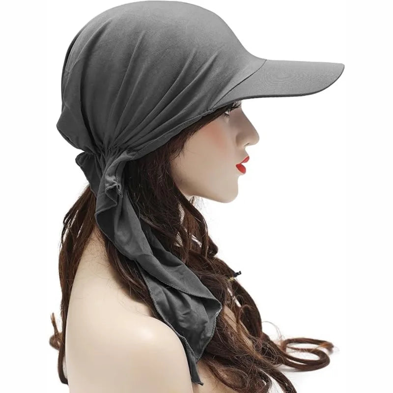 Leichter Sonnenschutz - Stil: Damen Sommer-Baseballmütze im Turban-Design