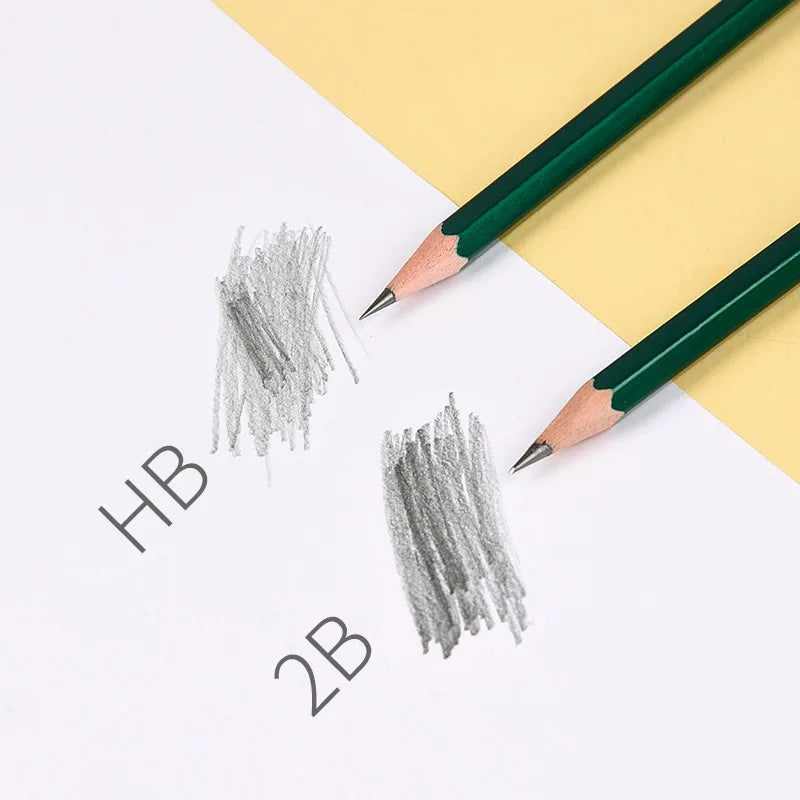 10-teiliges Bleistift-Set HB 2B 2H – bruchsicher - umweltfreundlich fürs Zeichnen