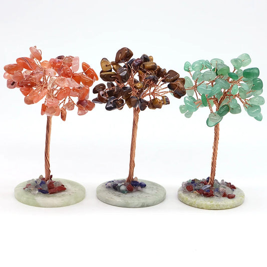 Kristall Achat Geldbaum für Feng Shui und positive Energie im Zuhause