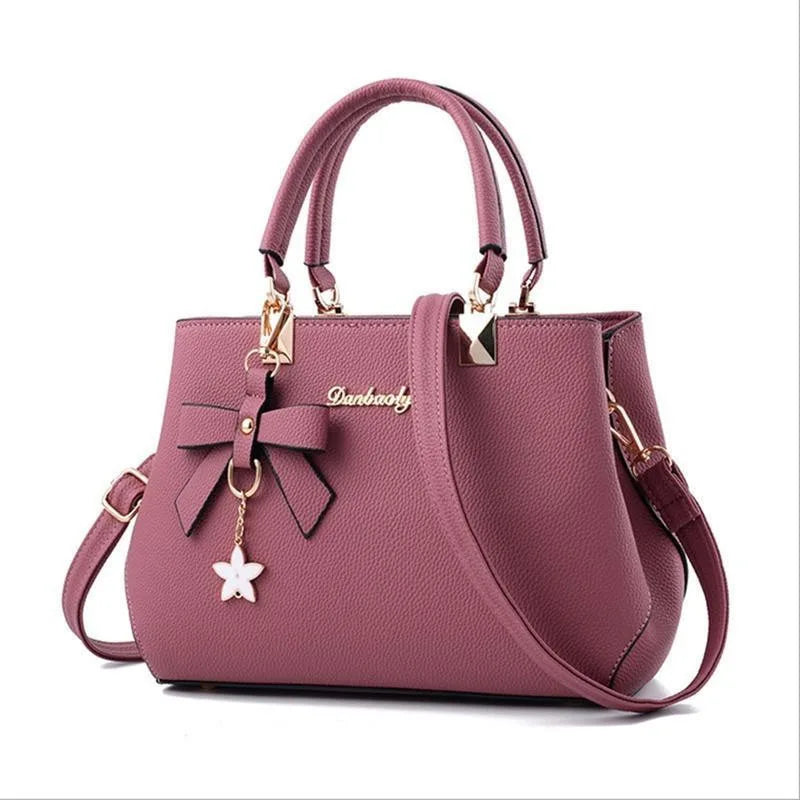 Elegante Damenhandtasche aus PU-Leder mit viel Stauraum - stylischen Details