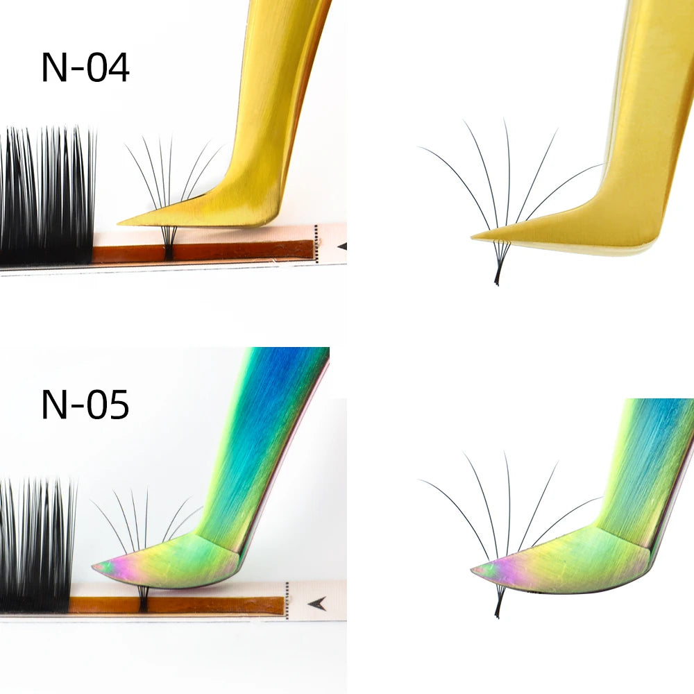 Präzise Edelstahl Wimpernpinzette für professionelle Wimpernverlängerung