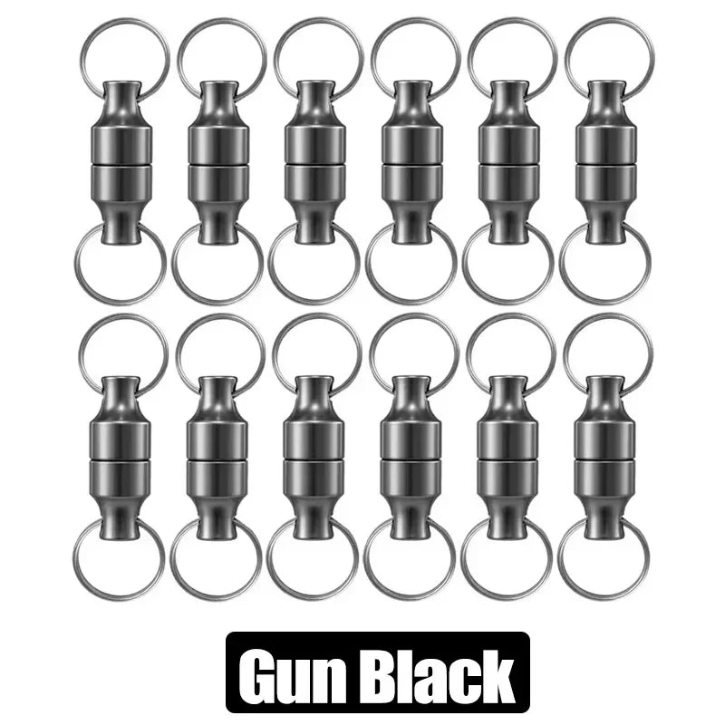 Magnetischer Karabiner Schlüsselanhänger aus Carbonstahl 6,9x2cm Set