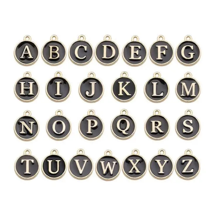 26-teiliges Alphabet Buchstaben Charms Set für DIY Schmuckherstellung