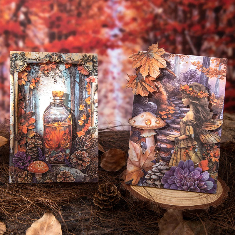 JIANQI 30 Blatt kreatives Sammelalbum mit Vintage Materialien
