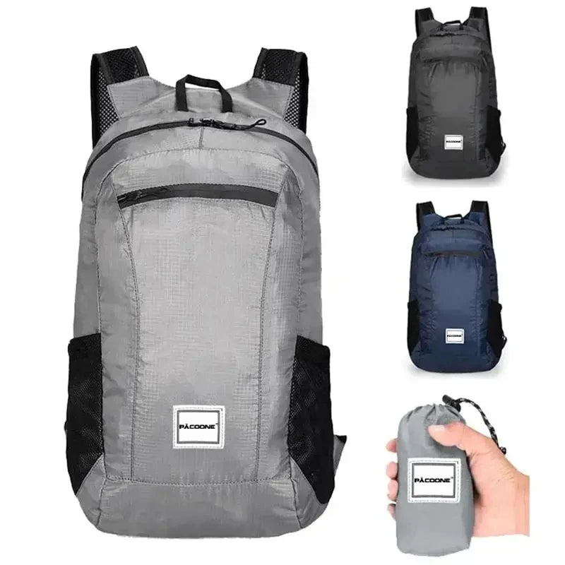 Ultraleichter 20L Outdoor-Rucksack – faltbar, wasserdicht - bequem für Wanderungen