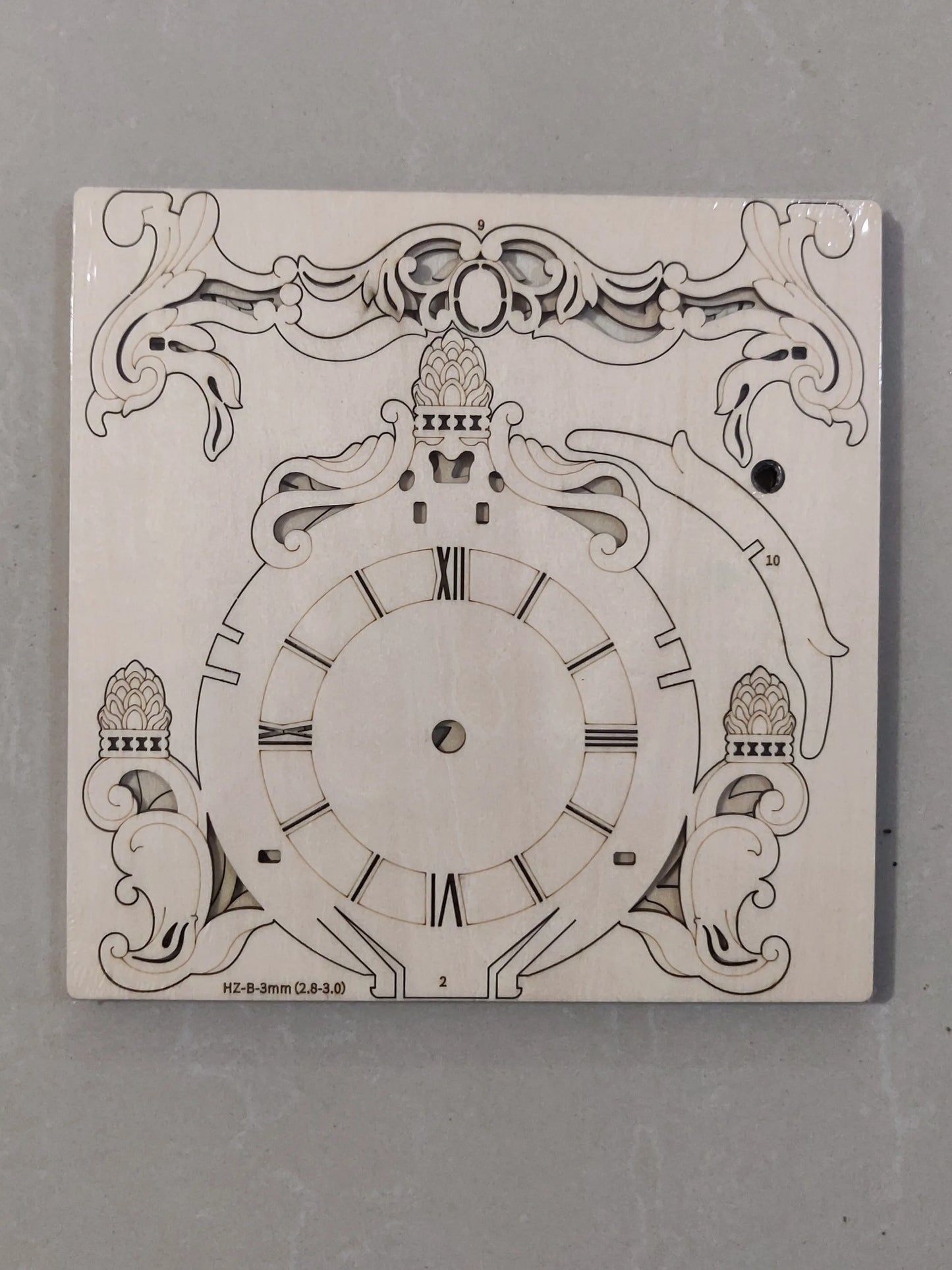 3D Holz Puzzle Uhr Modell Bausatz für kreative Wohnkultur