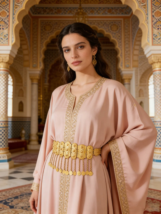 Arabische Damen-Taillenkette aus Legierung im Palast-Vintage-Stil für Braut, Hochzeit, Party, Abendveranstaltungen und Festivals als Kleidungsaccessoire-Yabubest - Home & More