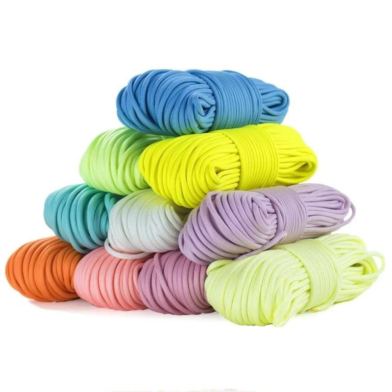 Leuchtendes 9-Strang 4mm Nylon Paracord – langlebig - robust für Outdoor