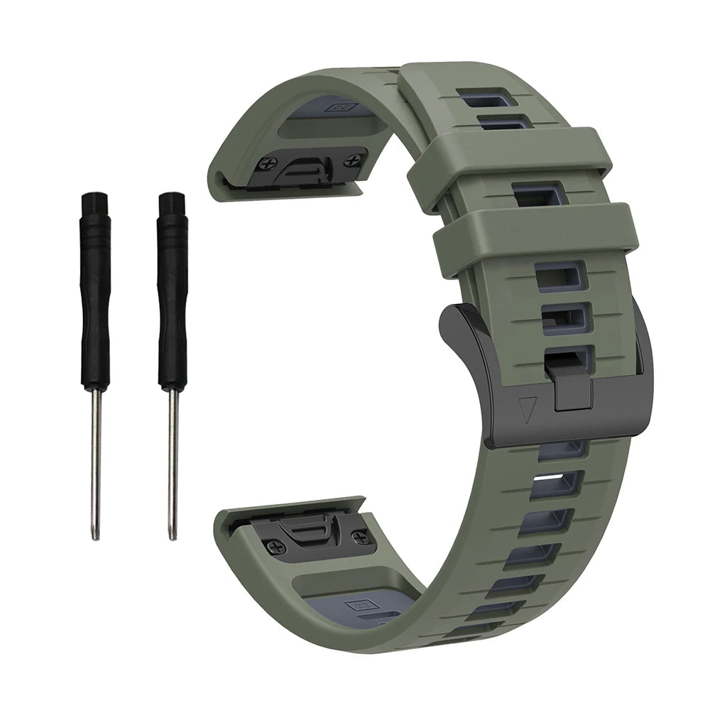 Silikon-Uhrenarmband 22-26 mm für vielseitige Smartwatch Modelle