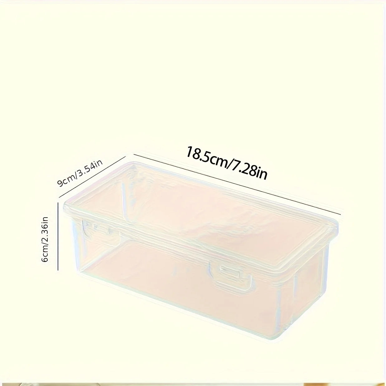 Robuste 1/4 große transparente Aufbewahrungsbox mit Klappdeckel – 12L, bis 100 kg belastbar