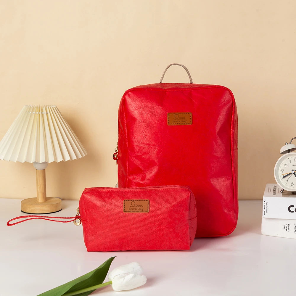 Langlebiger DuPont-Papierrucksack Unisex für Schule und Reise