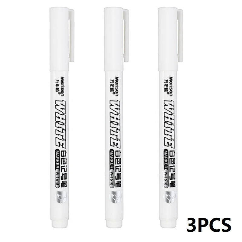 Wasserdichter Weißer Permanent Marker 1mm Für Stoff Holz Leder Kunst