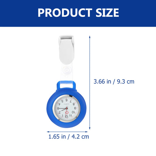 Leicht - robust: 2er-Set Silikon Brust Clip Uhren mit digitalem Touchscreen