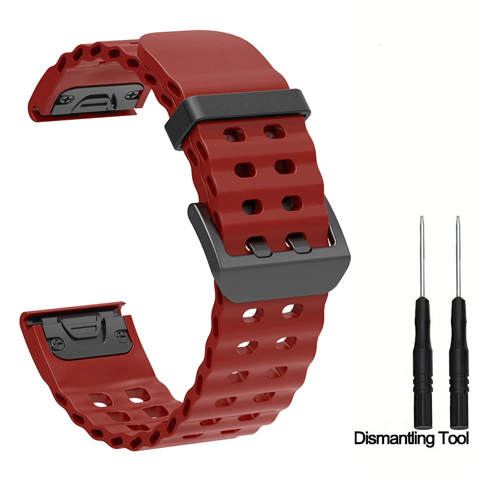 Silikon-Uhrenarmband 22-26 mm für vielseitige Smartwatch Modelle