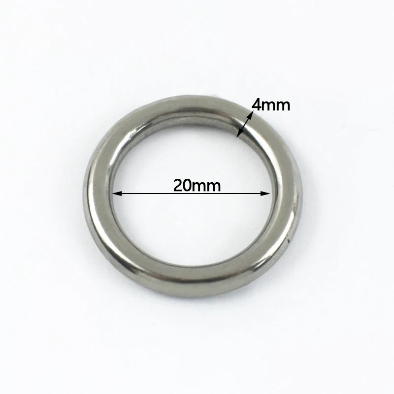 Edelstahl O Ring Schnallen 15-100mm 2 5 Stück Karabiner Gurtband Haken