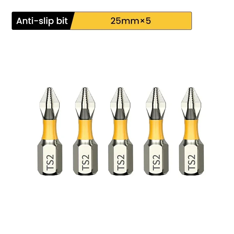 5PCS Magnetische Bits Set aus Chrom-Vanadium Stahl – Stark, Präzise, Langlebig