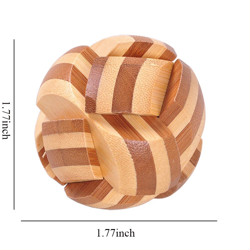 Holz Kong Ming Lock Lu Ban IQ Brain Teaser Lernspielzeug für Kinder