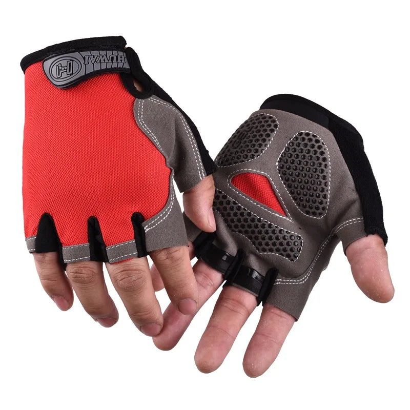 Unisex Halbfinger Fahrradhandschuhe atmungsaktiv rutschfest MTB Sommer