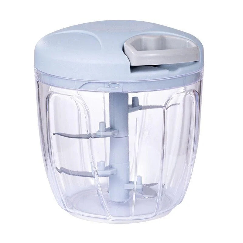 Manuelle Knoblauchpresse - Gemüsezerkleinerer aus Edelstahl, 500/900 ml